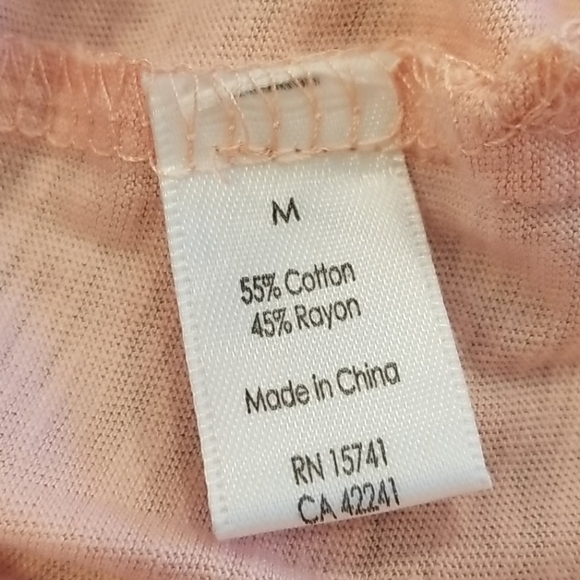 💕PJ SALVAGE💕 Sleep Dog Love Wine Graphic Tee T-Shirt PJ Top Blush Medium NWT - Picture 9 of 9